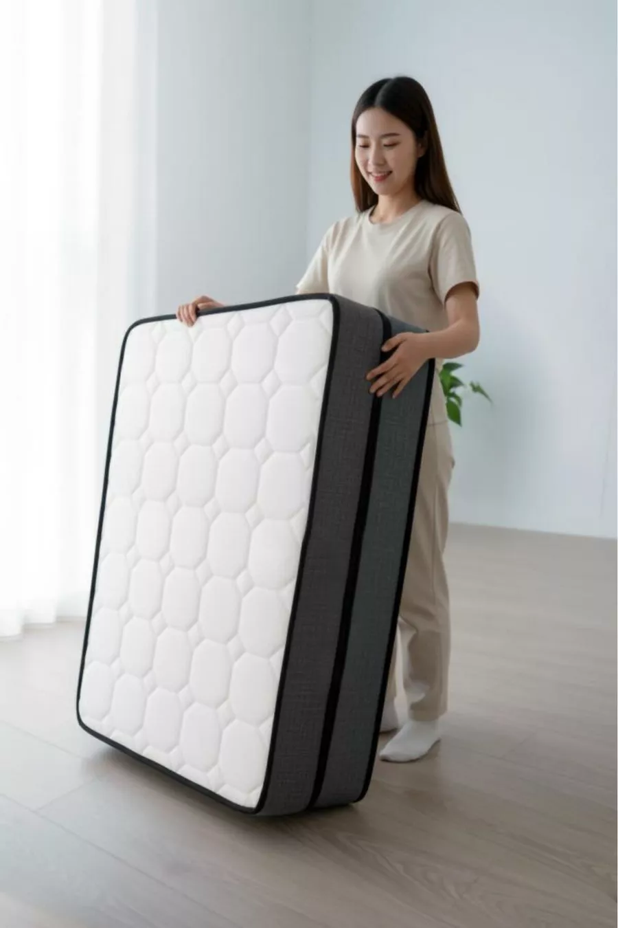 Lit pliant BONBON – Mousse orthopédique ferme, lit pliable au sol, matelas de sol