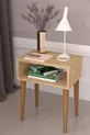 Table de chevet rétro Neptune, table de chevet modulable, table basse multifonction en chêne
