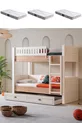 Bunk Bed, Zenit Loft Bunk Bed with 3 Comfort Mattresses