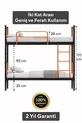Letto a Castello Trend Compatibile con Materasso Arancione Letto a Castello in Metallo Separabile