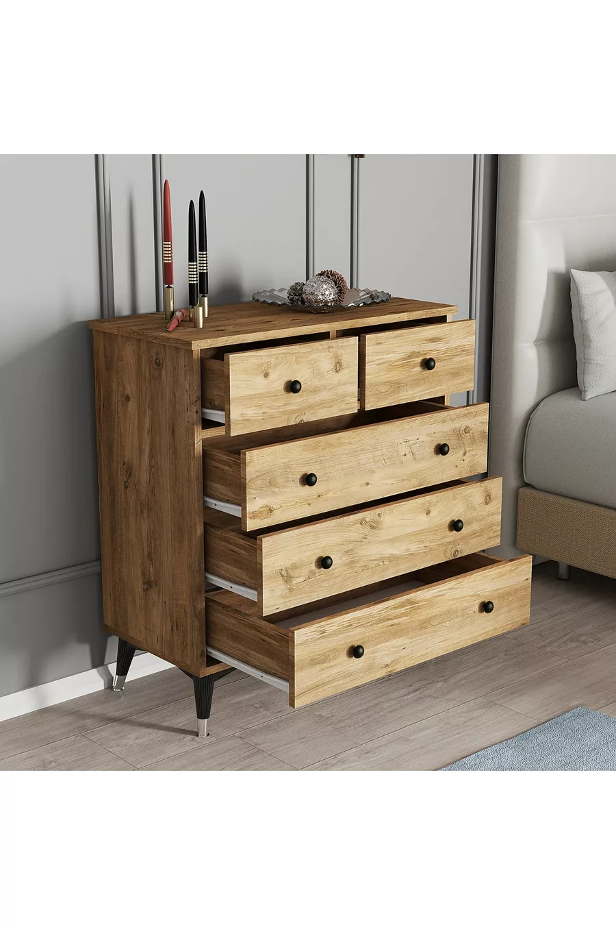 Commode en pin