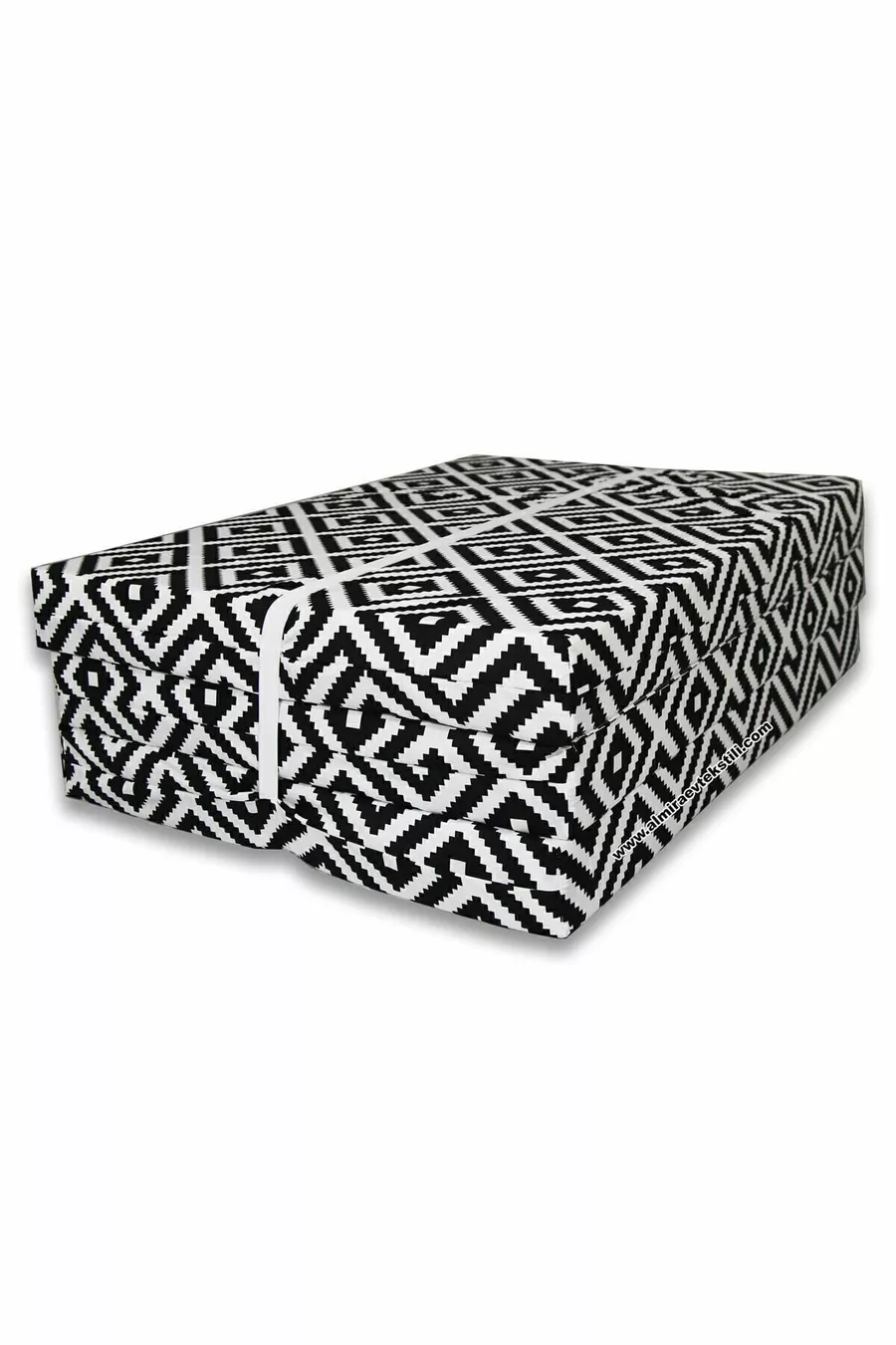Cuscino Materasso Pieghevole in Schiuma cm Nero Piramide