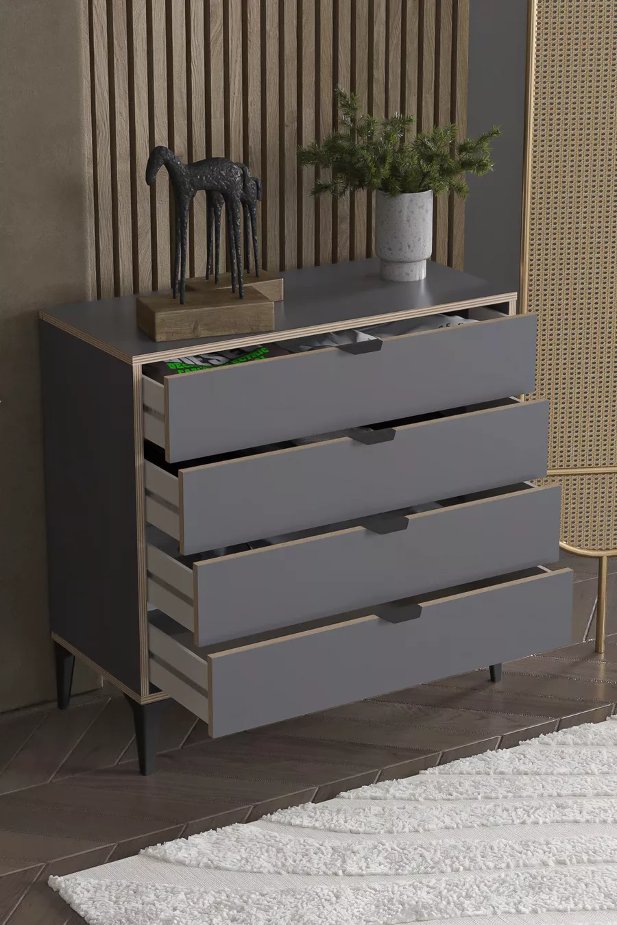 Arden 4 Schubladen Kommode