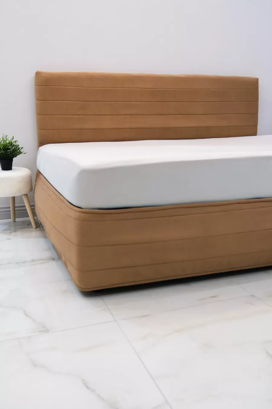 Housse de Tête de Lit pour Lit - Tissu Matelassé en Poil de Poney (Options de Taille)