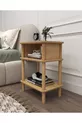 Comodino Linde Minimalista in MDF laccato e gambe in legno; Camera da letto - Soggiorno - Ufficio