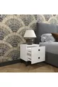 Table de chevet blanche Artemis 2 tiroirs
