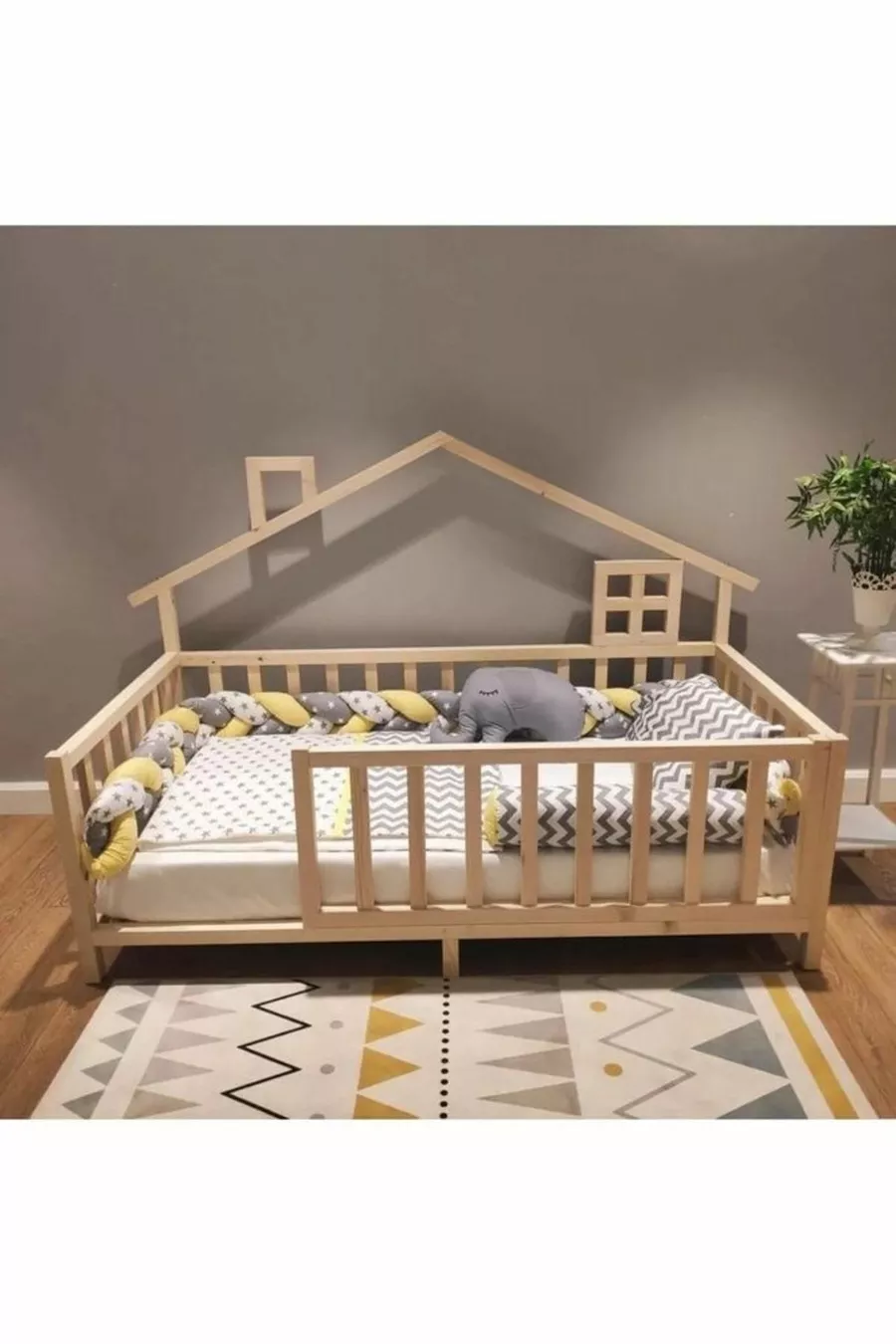 Кровать для младенцев и детей Montessori из натуральных материалов