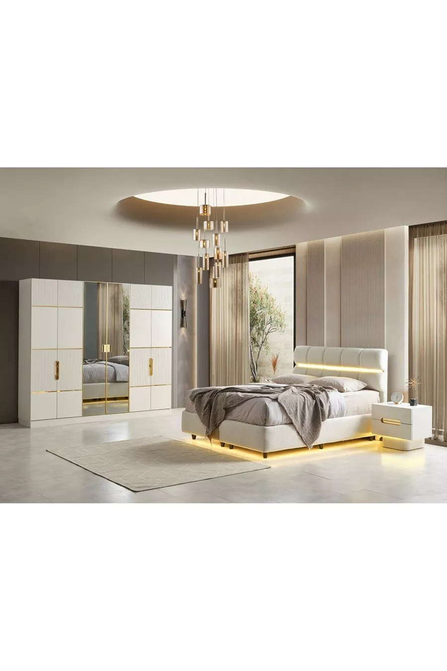 CAMERA DA LETTO BASEL IN MDF