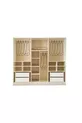 Camera da letto con struttura in MDF ZEN