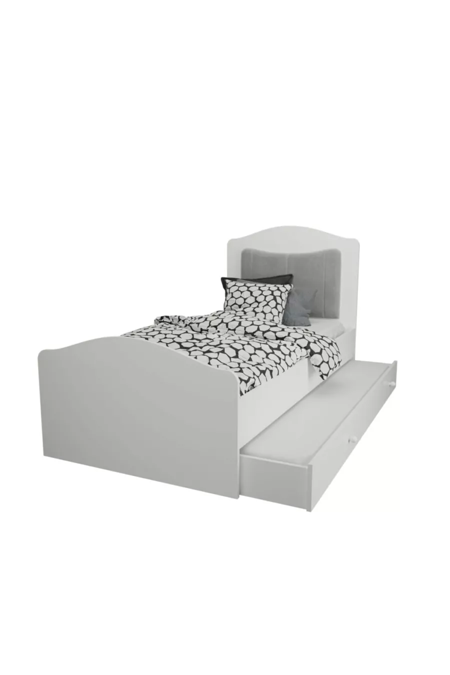 Lit bébé romantique () (T: TÊTE DE LIT ROSE)%mdf