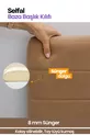 Housse de Tête de Lit pour Lit - Tissu Matelassé en Poil de Poney (Options de Taille)