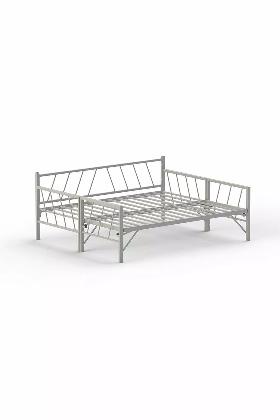 Кровать Glory Yavrulu Daybed одно-двухместная с металлическим каркасом, белая