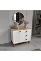 Installation gratuite - Chambre à coucher complète en MDF Flora à 6 portes - Sommier inclus