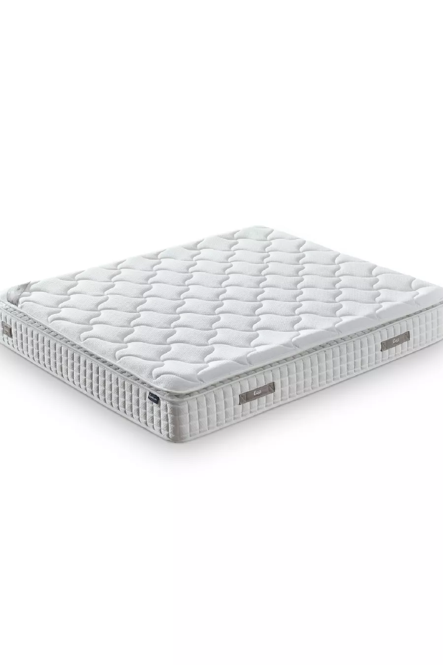 Ensemble 3 pièces Zambak Modèle Lit Double Orthopédique Complet avec Sommier à Lattes et Tête de Lit