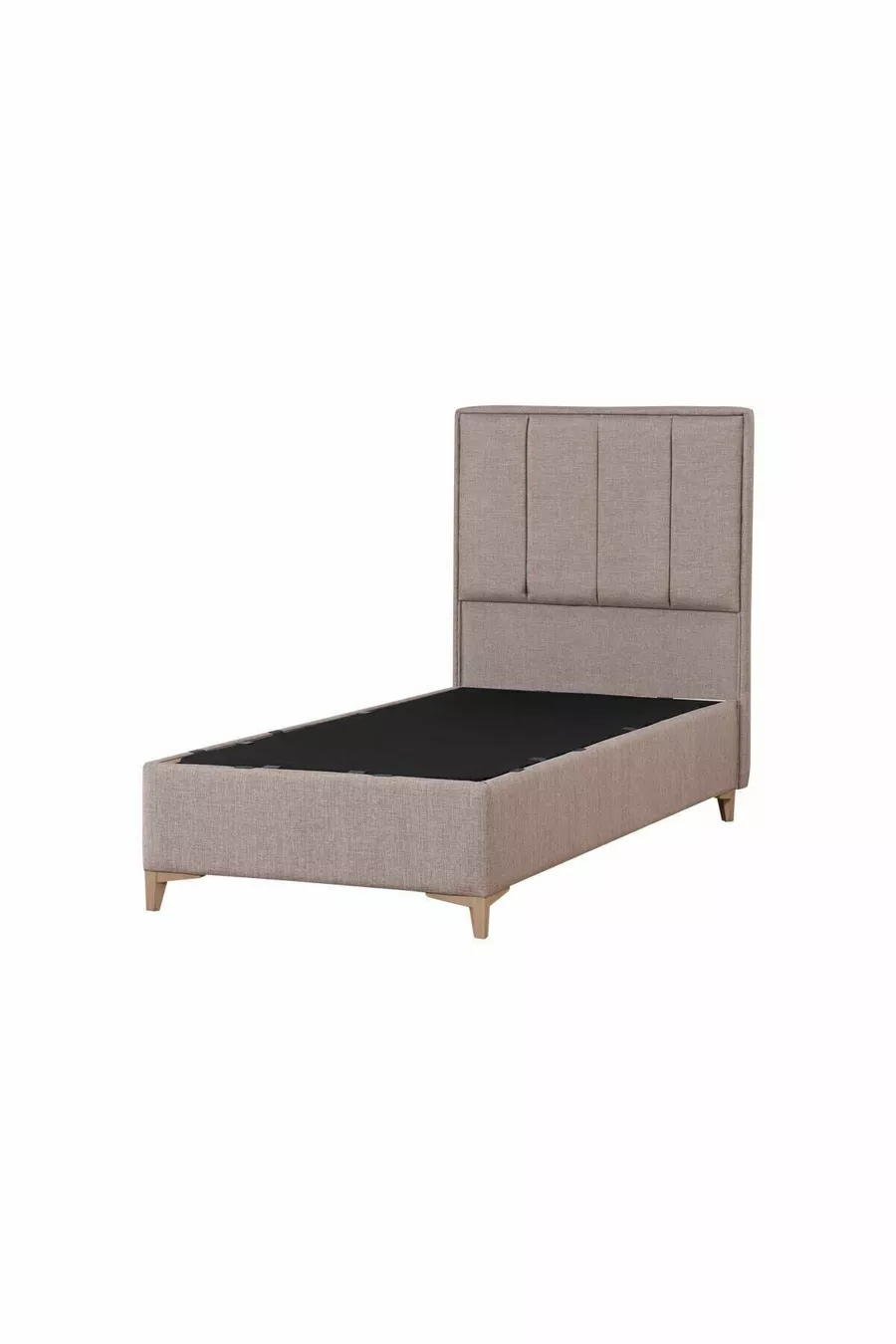 Gold Therapy Bettgestell mit Kopfteil Set mit Stauraum Braun (BETT NICHT INKLUSIVE)