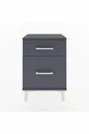 Arges Commode 2 Drawer Anthracite-Anthracite