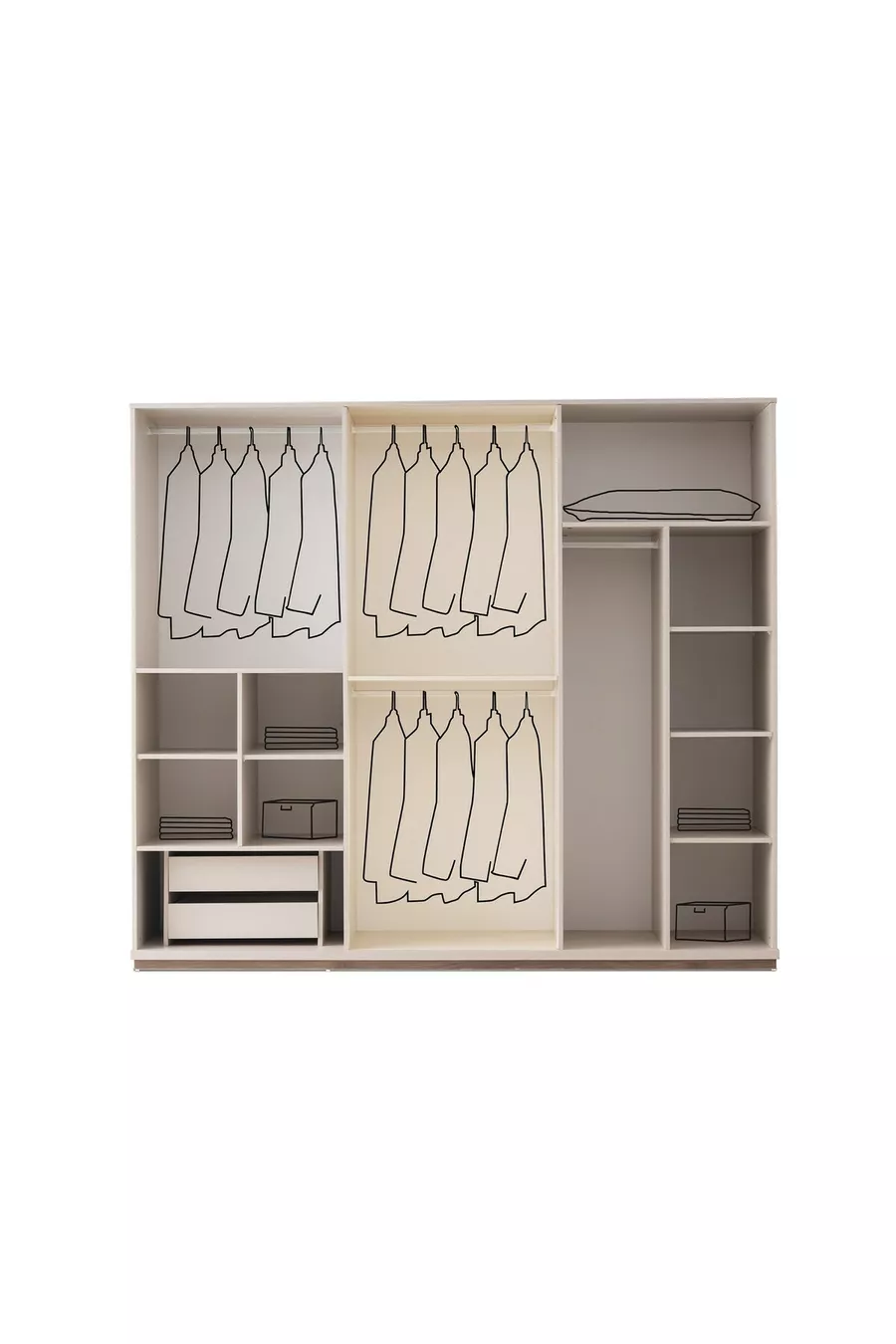 ENSEMBLE DE CHAMBRE À COUCHER AYASOFYA SUR BASE MDF