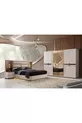 Camera da letto EMİR con base e LED in MDF