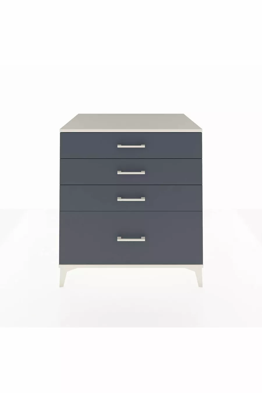 Kronos Kommode mit 4 Schubladen Mondstein-Anthrazit