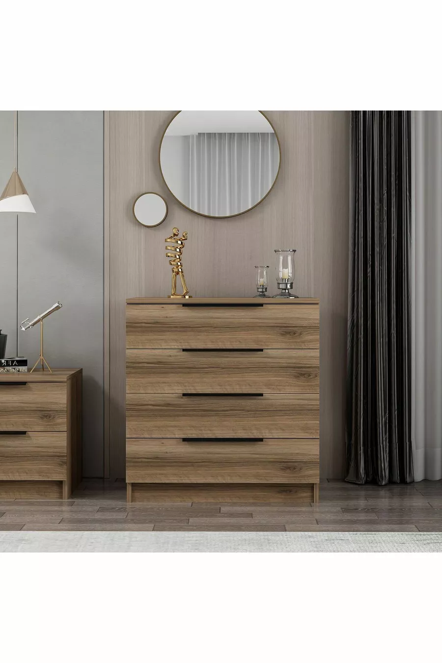 -kale Plus Commode 4 tiroirs dorée
